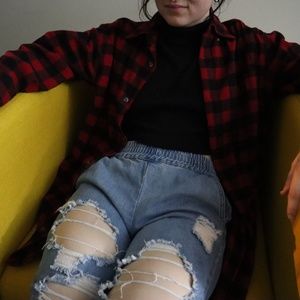 Magellan red and black flannel